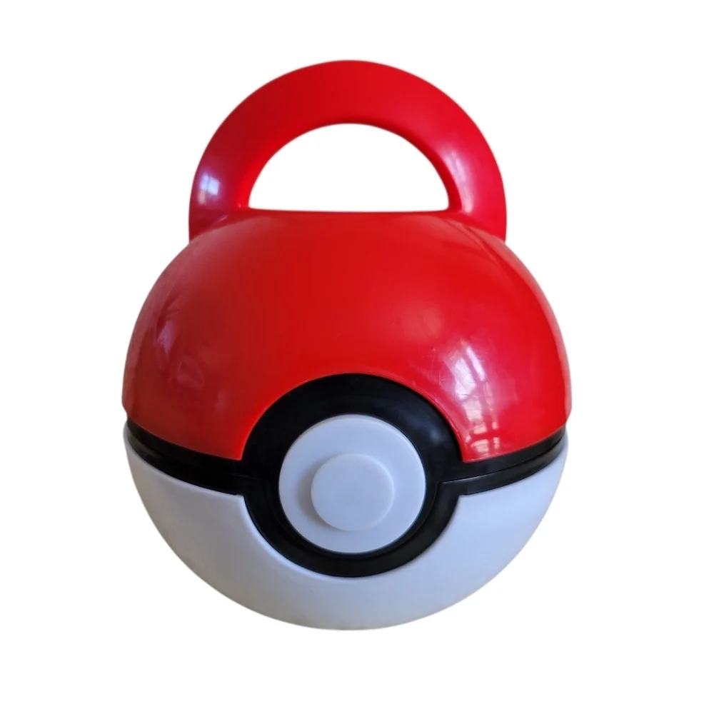 2017 Think Geek Pokemon Lunch Case Box Tote Poke Ball Purse Storage Container